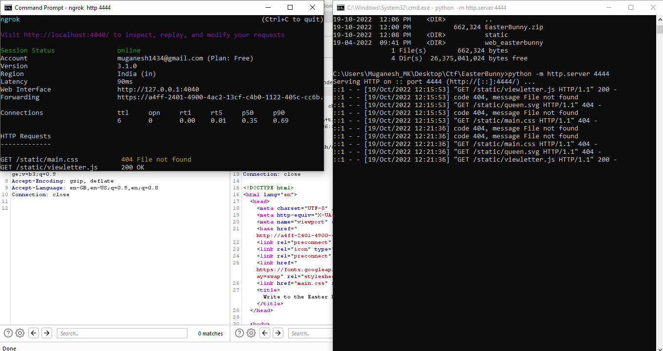 HackTheBox EasterBunny web challenge